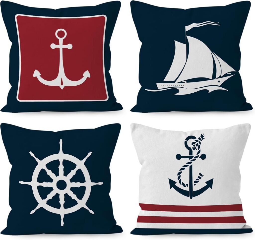 Anchor Pillow Covers
