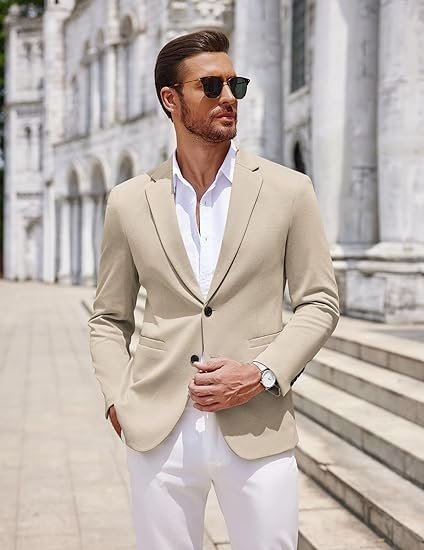COOFANDY Men’s Casual Knit Blazer